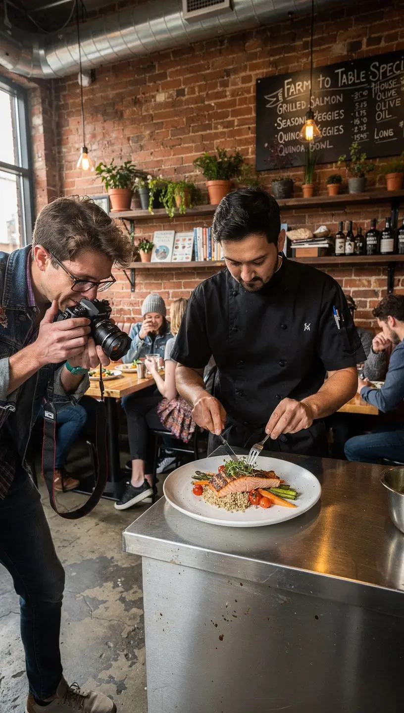 Рекомендации по ресторанам на карте с отметками популярных мест.