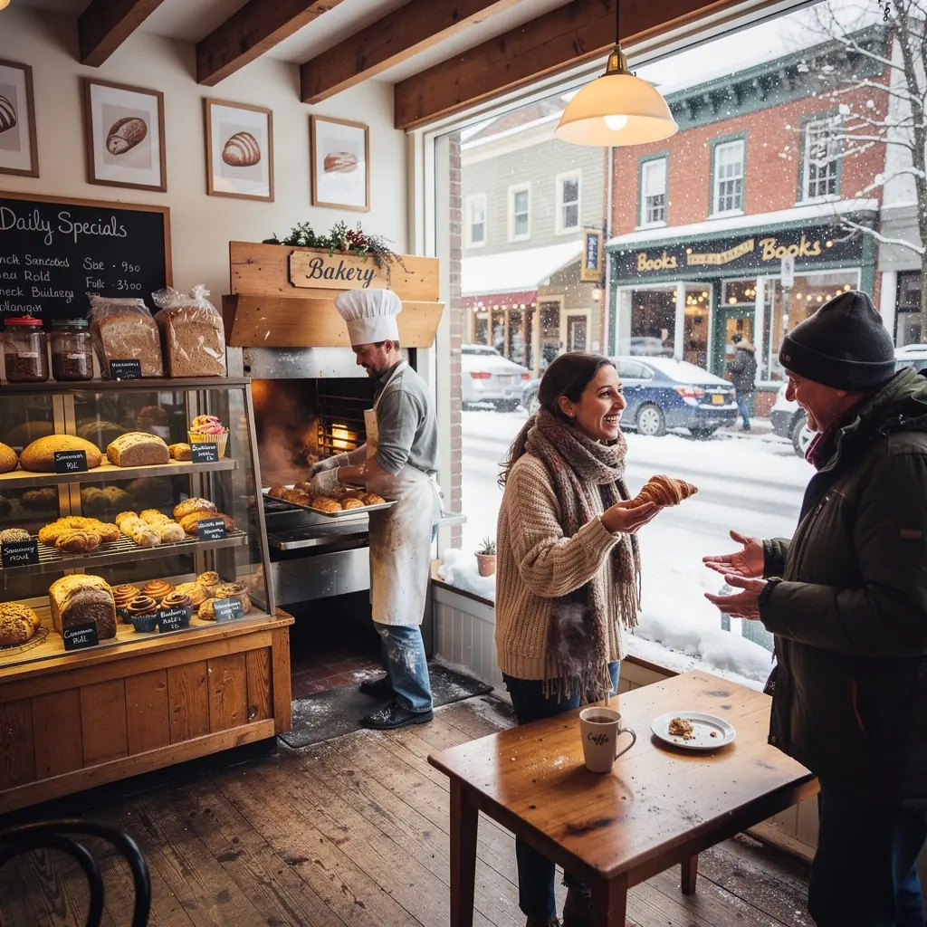 Группа друзей, наслаждающихся ужином в ресторане с характерной атмосферой