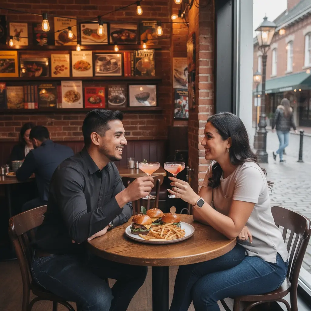 Фермерский рынок с свежими продуктами и местными деликатесами